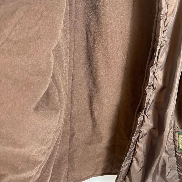 Remington Mens Fleece Lined Warm Hunting Jacket Coat Brown Snap Front M - Picture 9 of 9